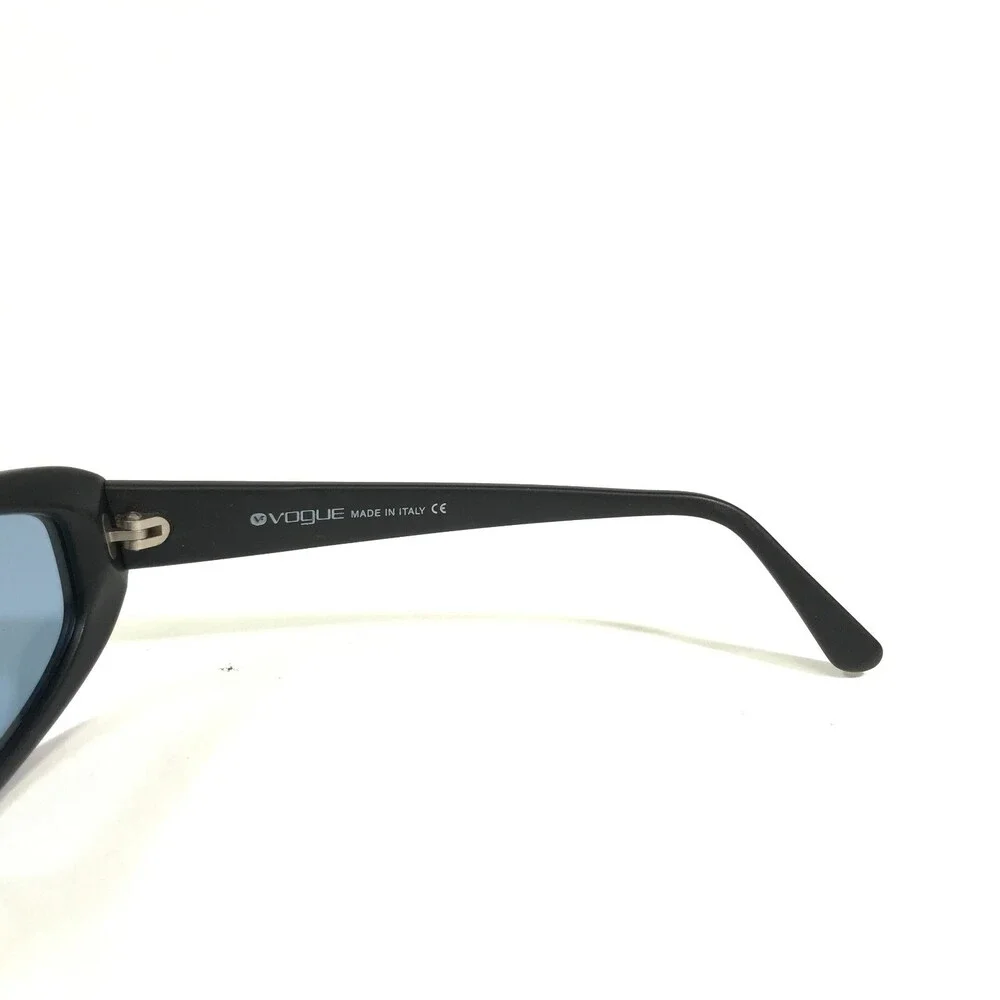 Vogue Sunglasses VO2209-S W44/S4 Black Rectangular Frames with Blue Lenses